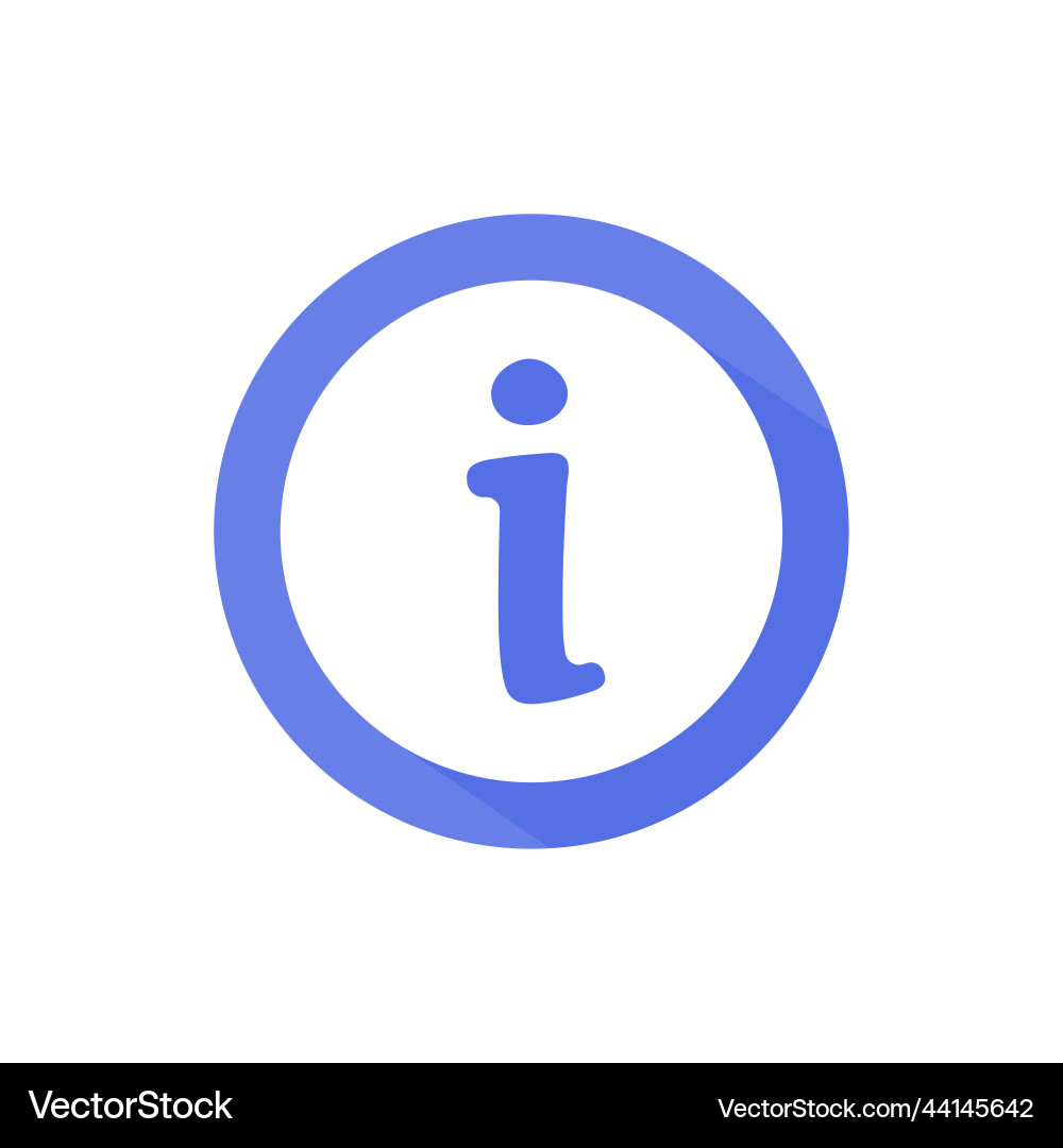 Information icon data management reading guide Vector Image