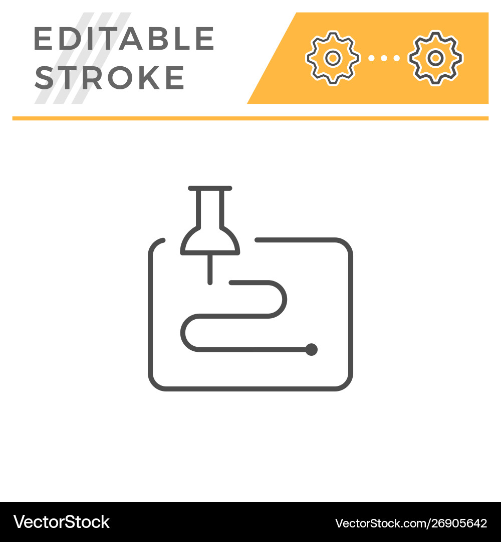 Navigation editable stroke line icon Navigation editable stroke line icon vector image