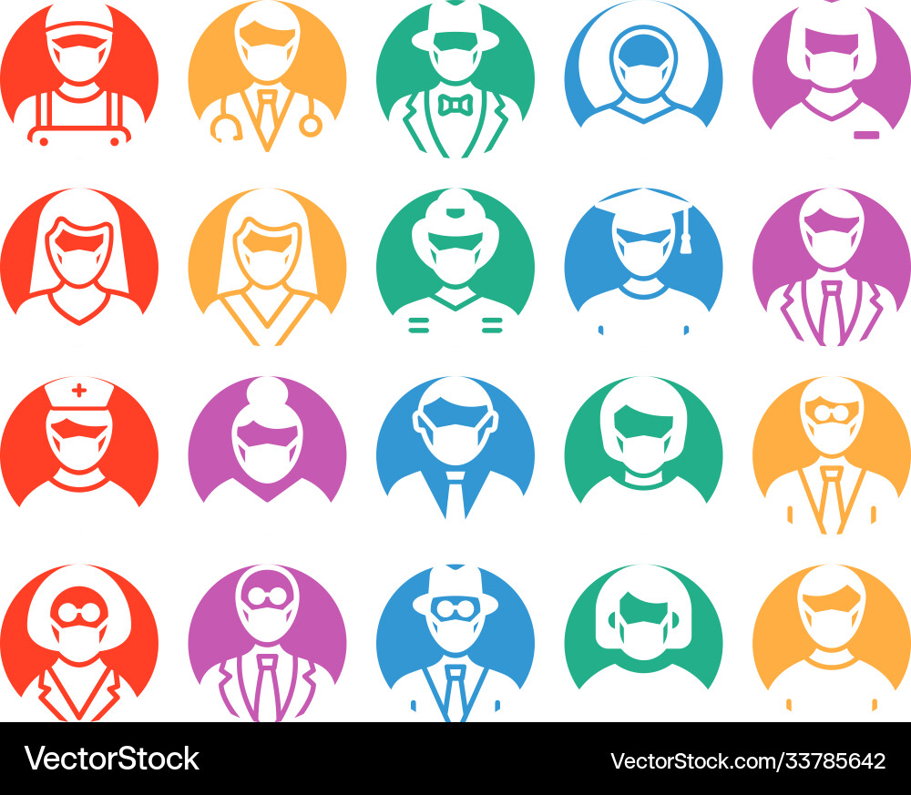 Professional icons set that can easily mod Vector Image