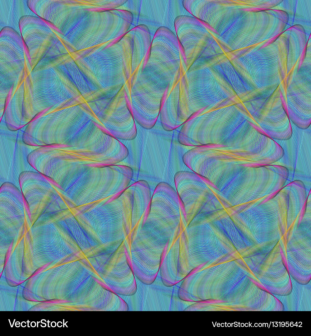 Seamless abstract fractal pattern background Vector Image