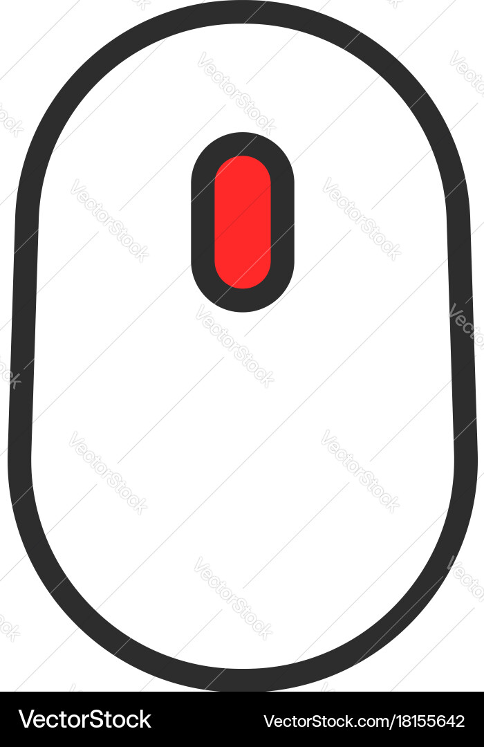 Thin line simple black scroll icon Vector Image