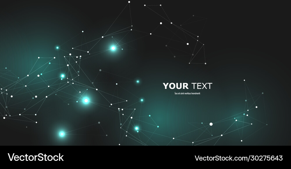 Abstract background design with connecting Vector Image
