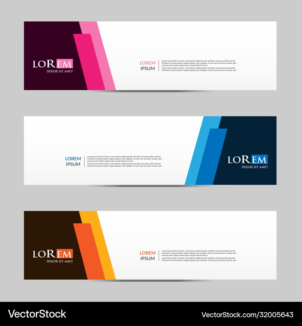 Abstract design banner web template Vector Image