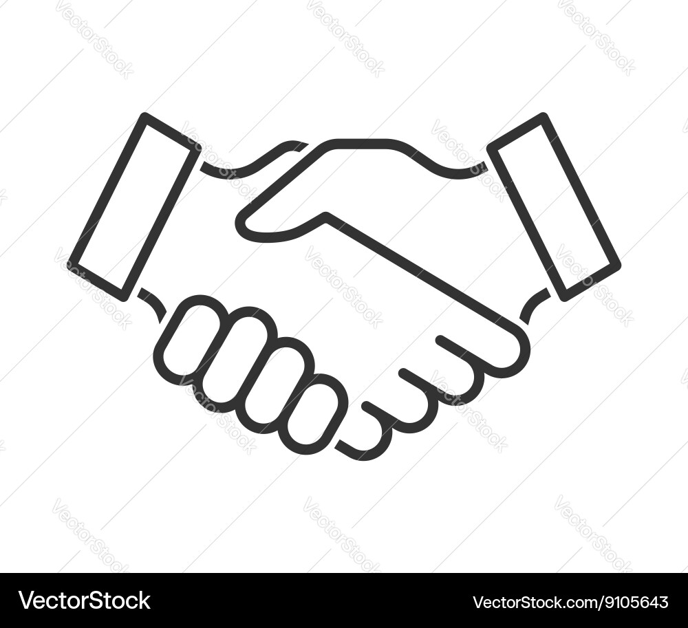 Handshake Icon - Partnership Royalty Free Vector Image