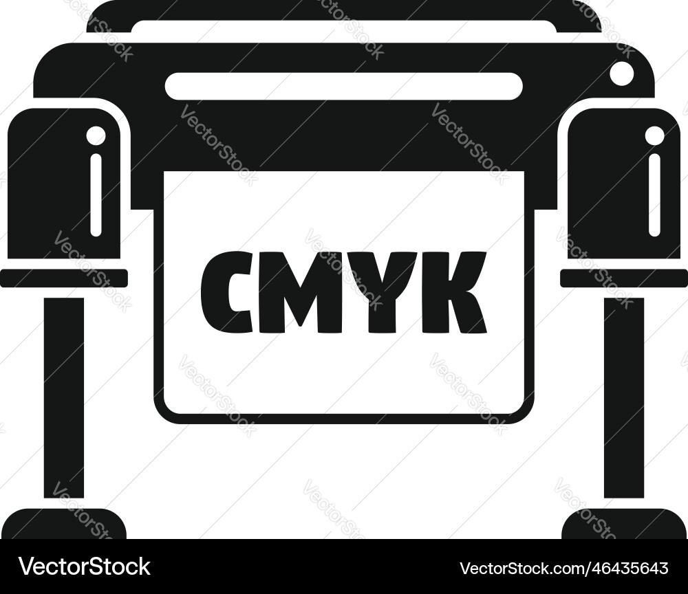 Plotter icon simple digital print Plotter icon simple digital print vector image