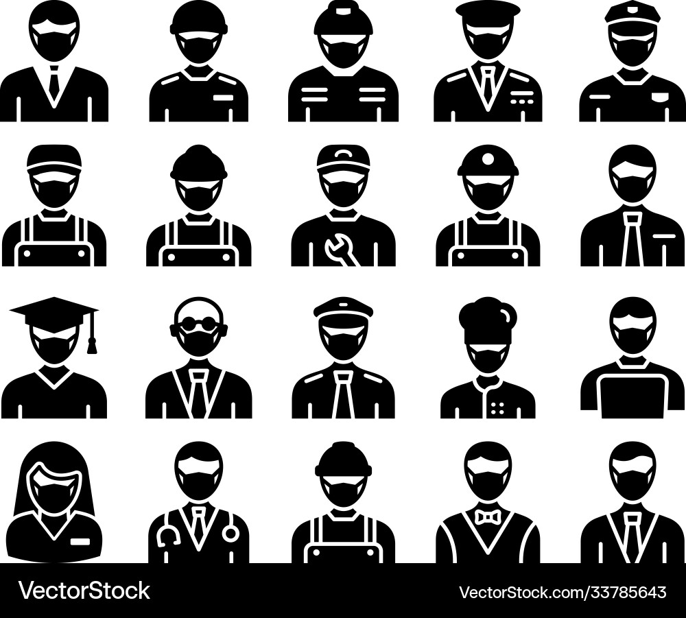 Professional icons set that can easily mod Vector Image