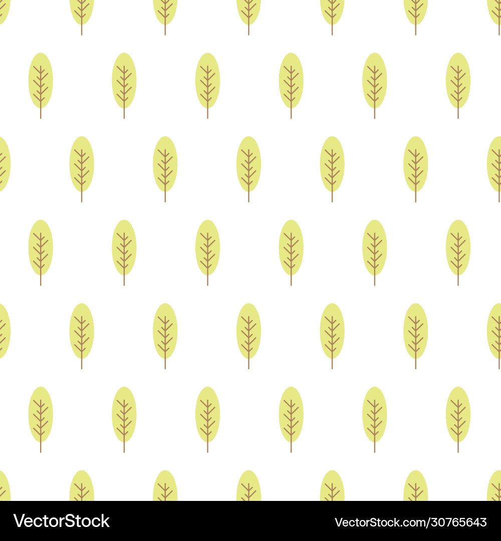 Seamless pattern with colored trees Vector Image