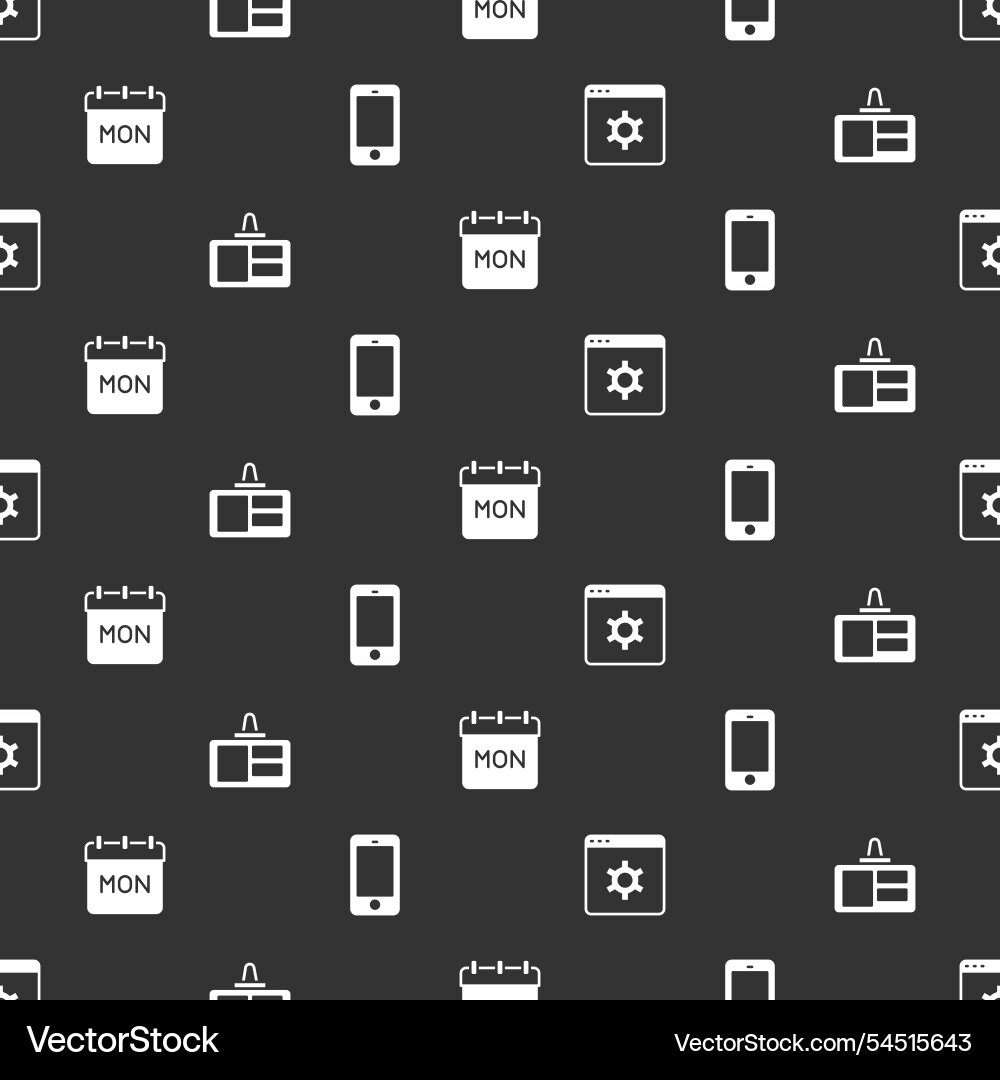 Set browser setting identification badge calendar Set browser setting identification badge calendar vector image
