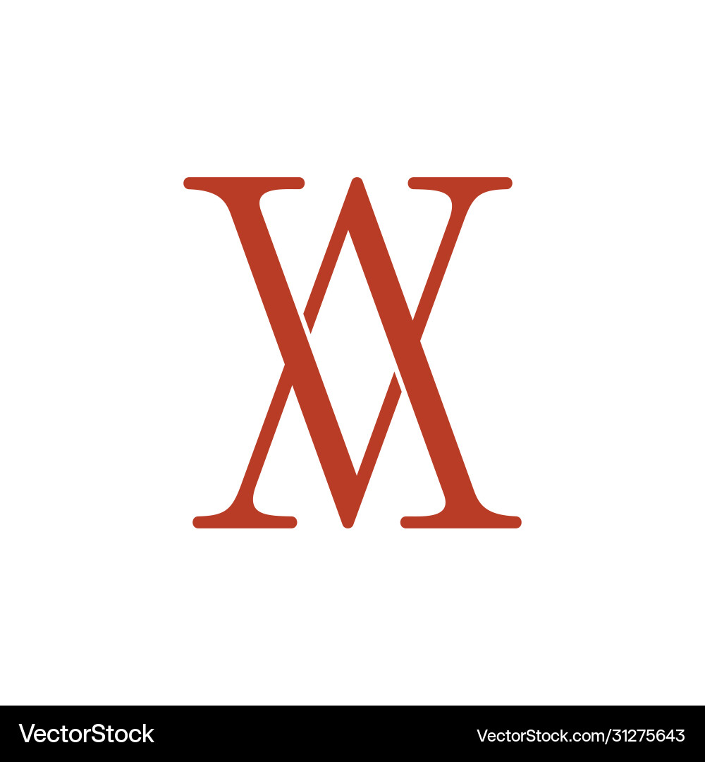 Simple letter av linked 3d logo – Royalty-Free Vector | VectorStock, image size:1000x1080