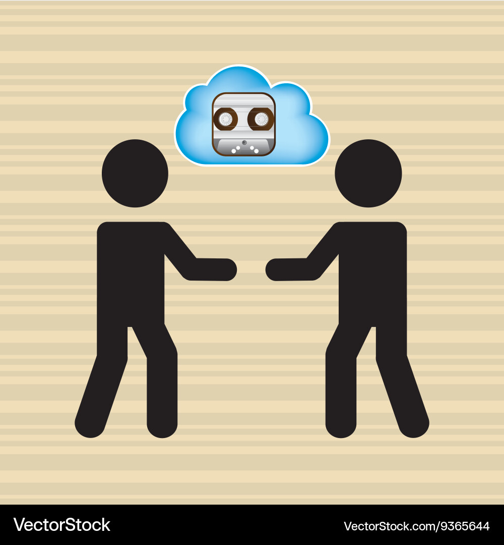 Cloud computing design Vector Image