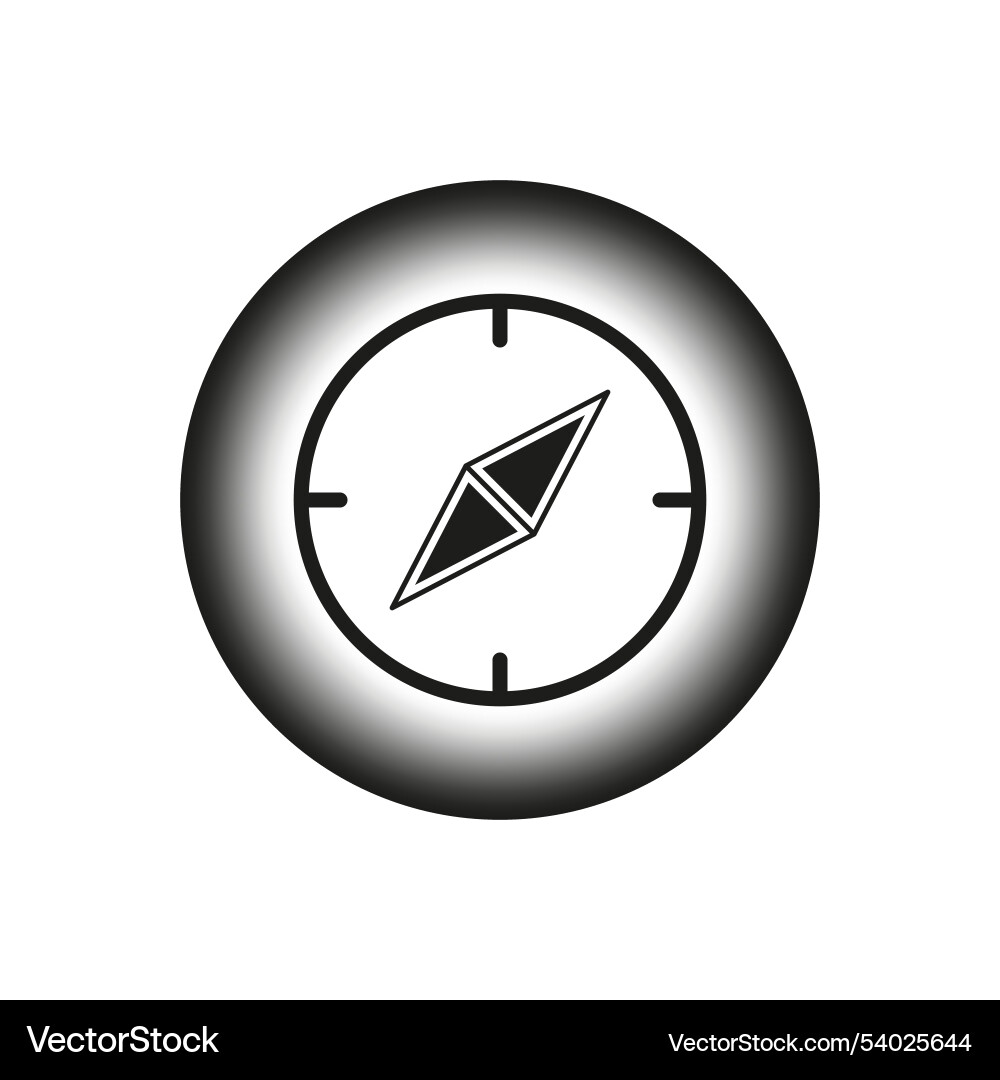 Compass icon navigation tool symbol directional Vector Image
