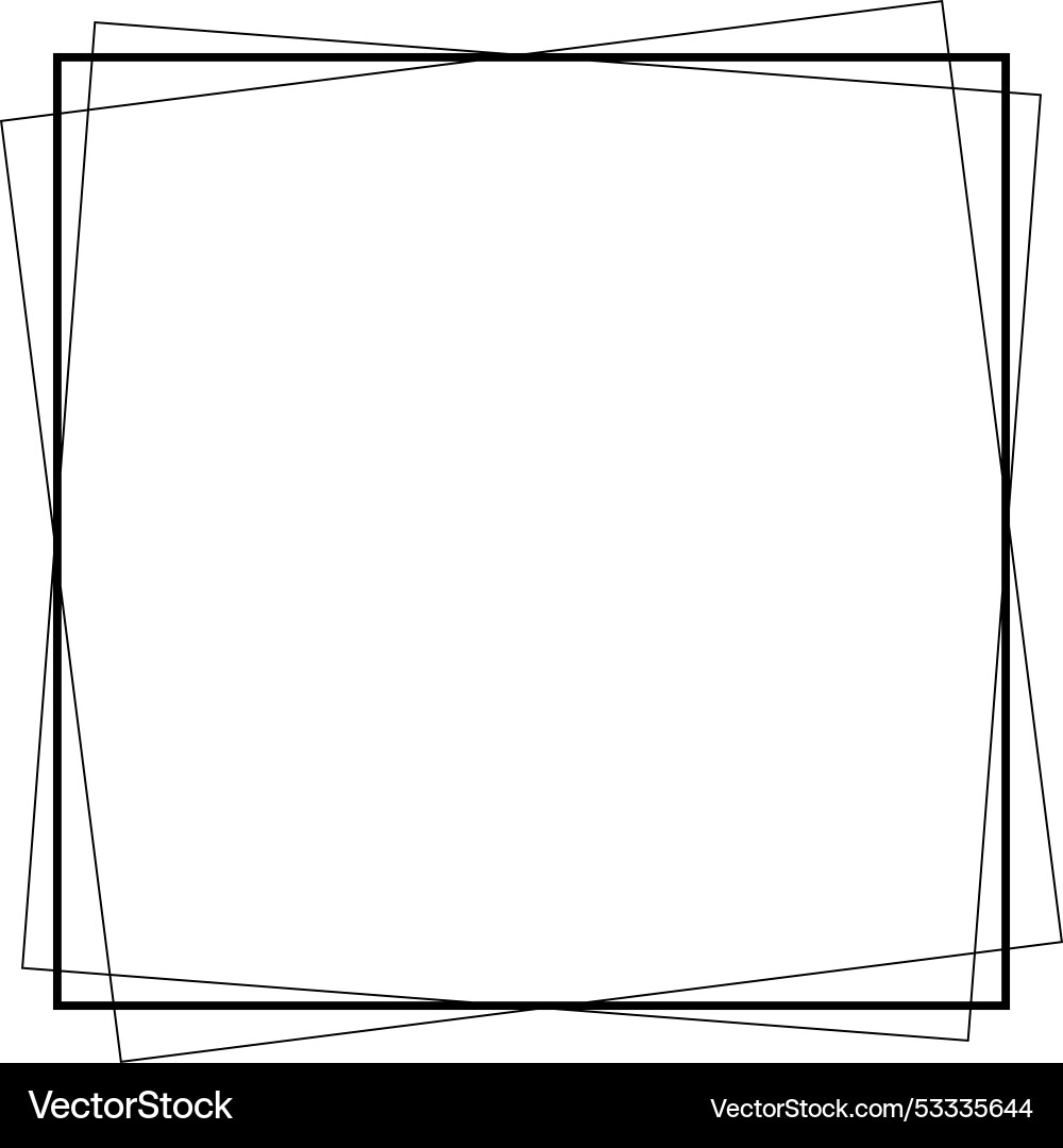 Frame square icon element abstract outline border Frame square icon element abstract outline border vector image