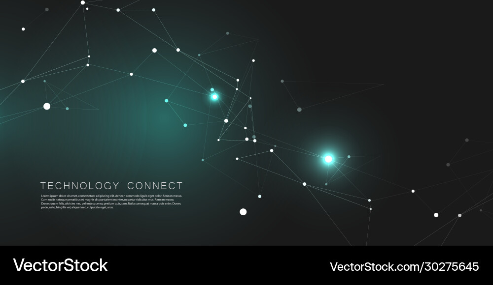 Abstract background design with connecting Vector Image
