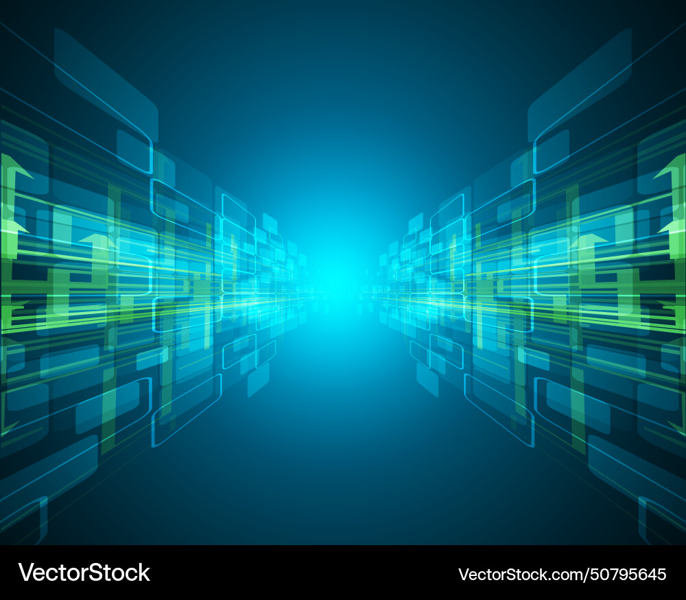 Abstract dark futuristic circuit high computer Abstract dark futuristic circuit high computer Vector Image