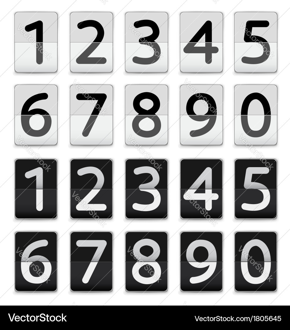 Digital Countdown Timer Display Vector Image