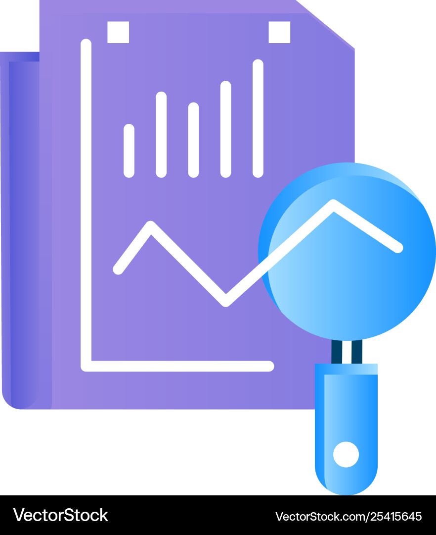 File static search computing flat color icon File static search computing flat color icon Vector Image