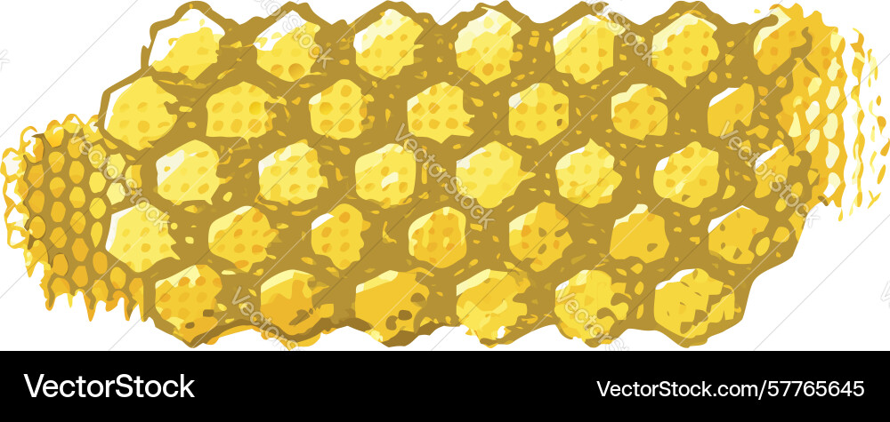 Golden hexagonal mesh texture design generative vector image