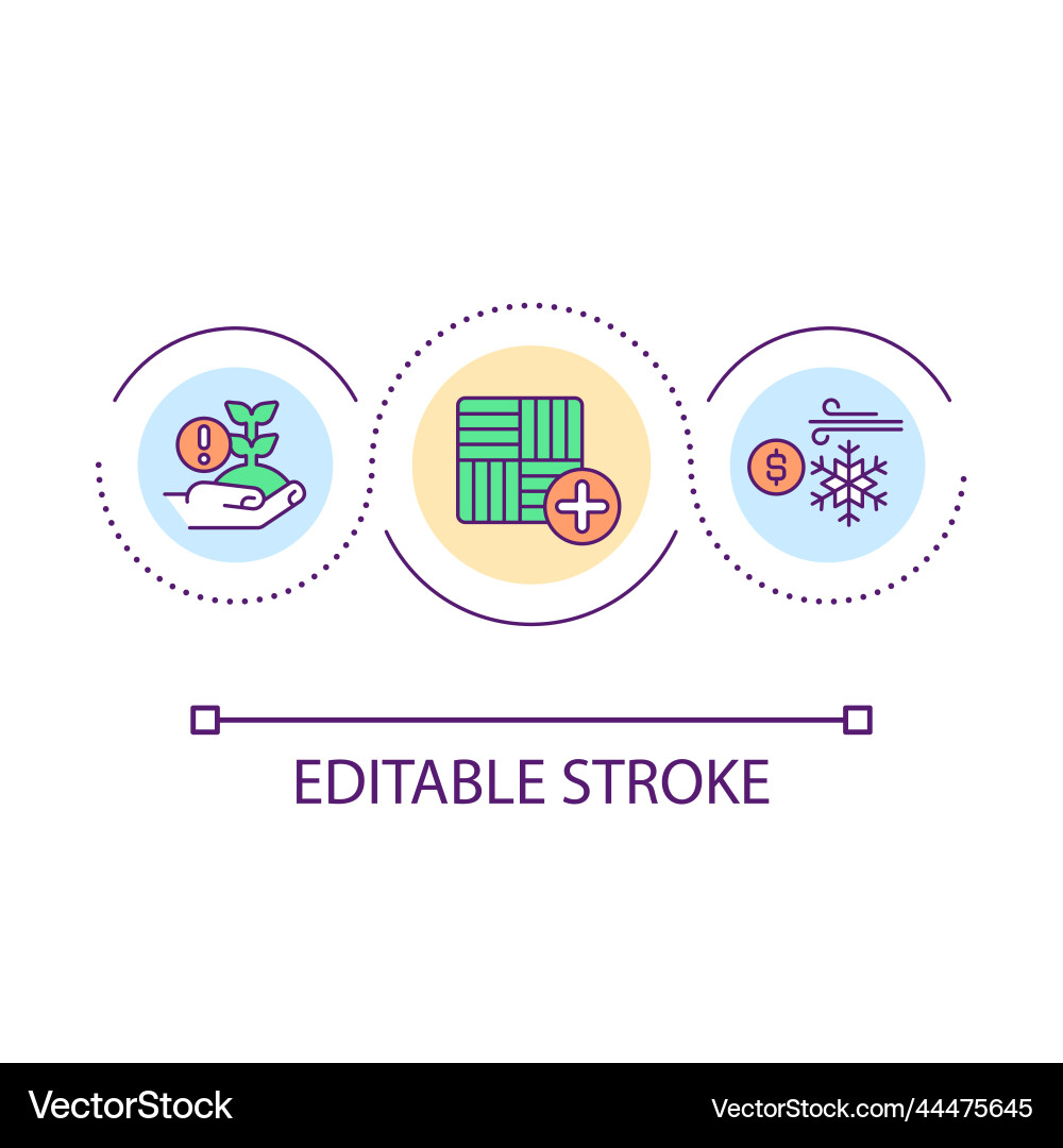 Lack of resources loop concept icon Vector Image