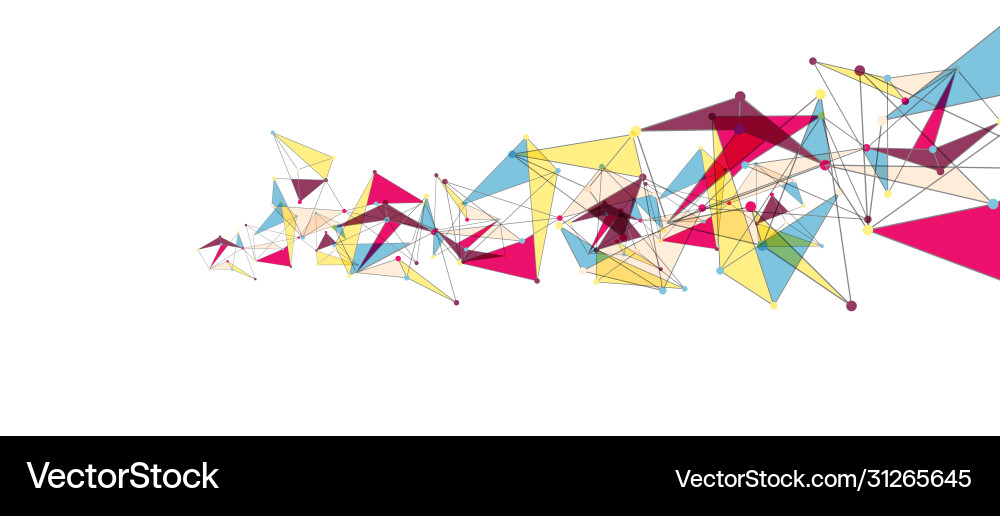 Line points connections triangular technology Line points connections triangular technology Vector Image