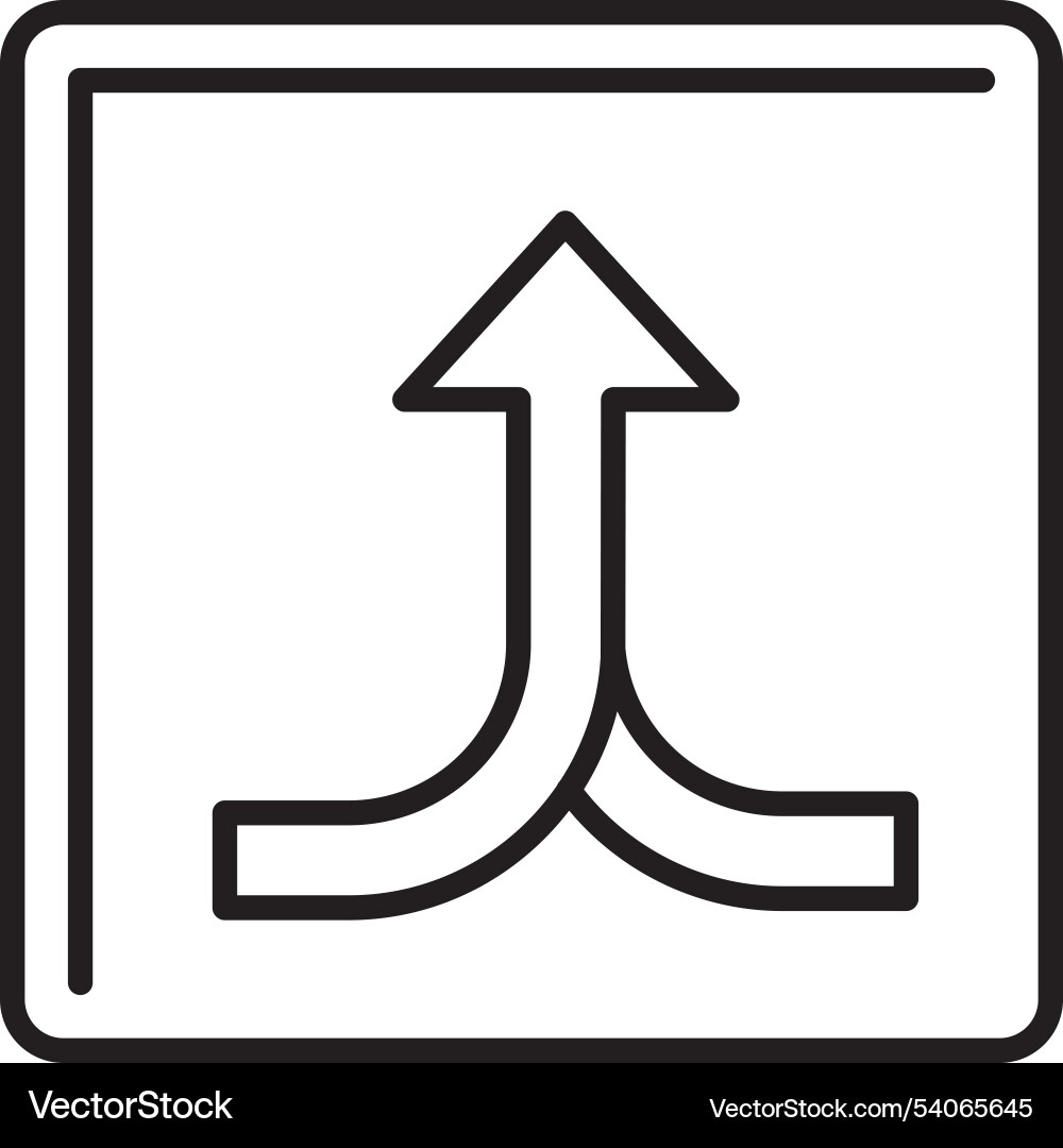 Split line icon design vector image