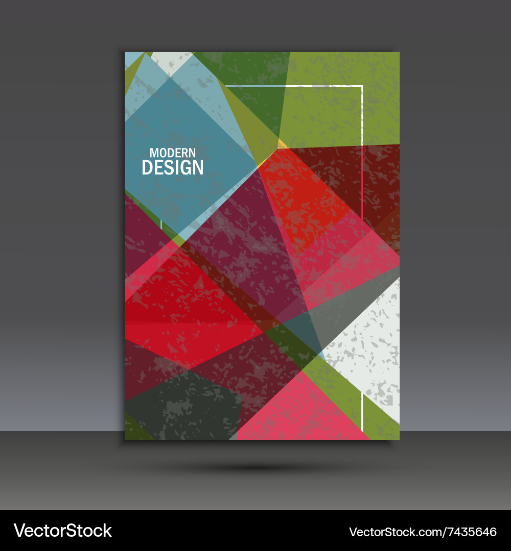 Abstract dynamic geometric background Vector Image
