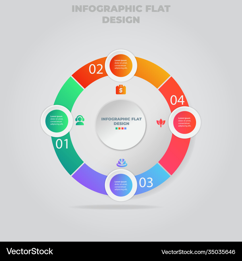 Business data visualization process chart Business data visualization process chart Vector Image