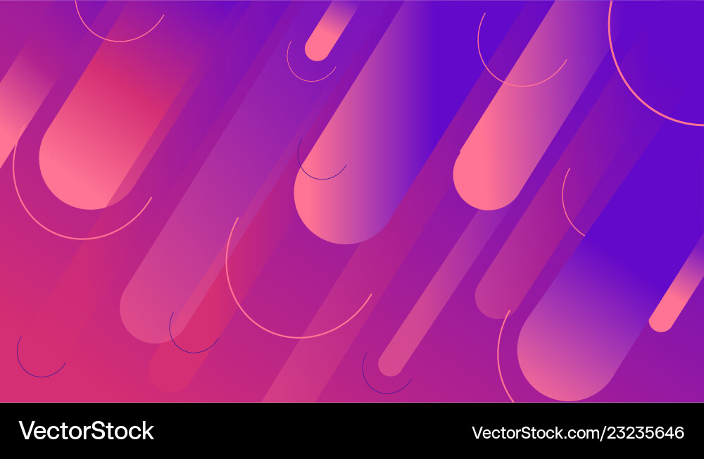 Dynamic Geometric Shapes - Gradient Background vector image