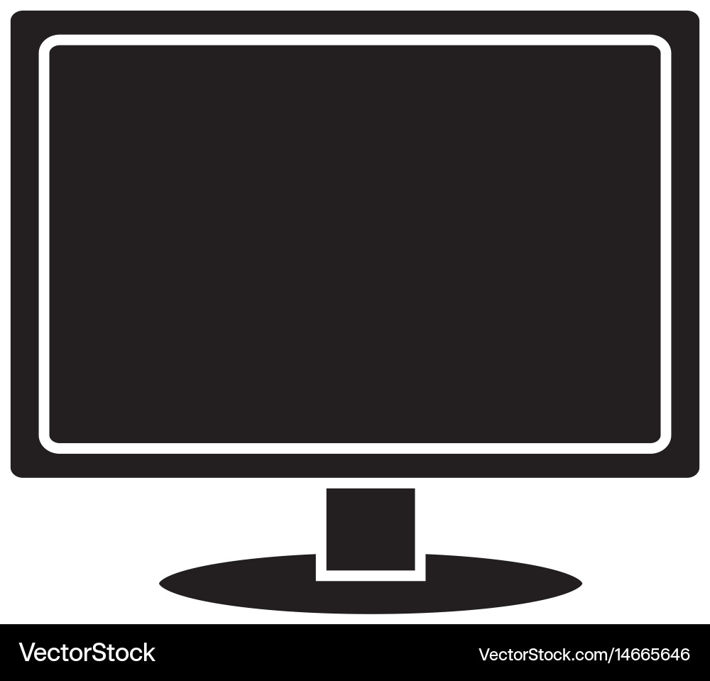 Monitor computer icon Vector Image
