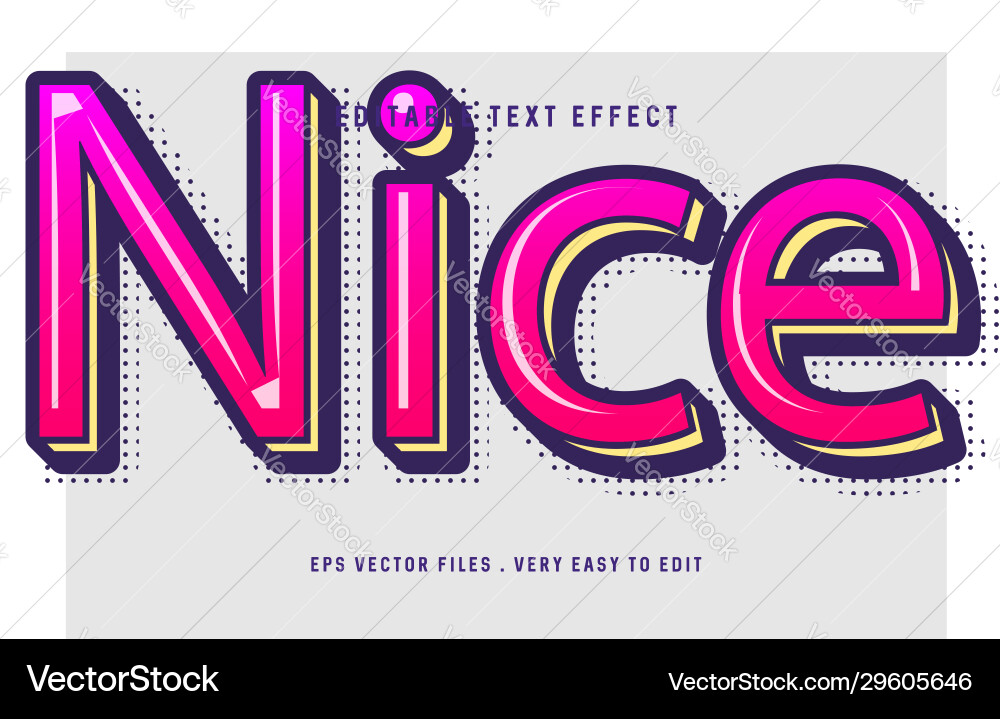 Nice gradient text effect editable Nice gradient text effect editable vector image