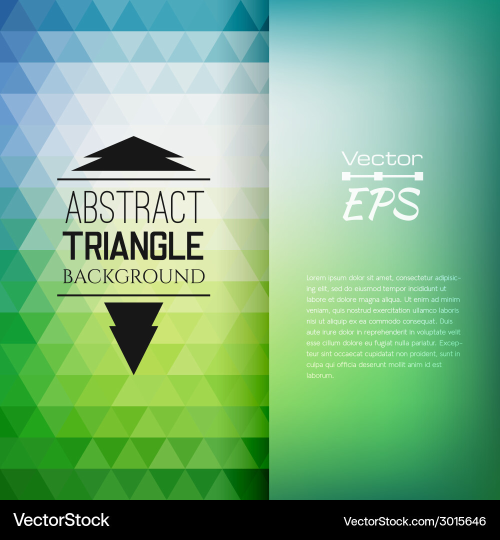 Retro mosaic pattern of geometric triangle shapes Vector Image