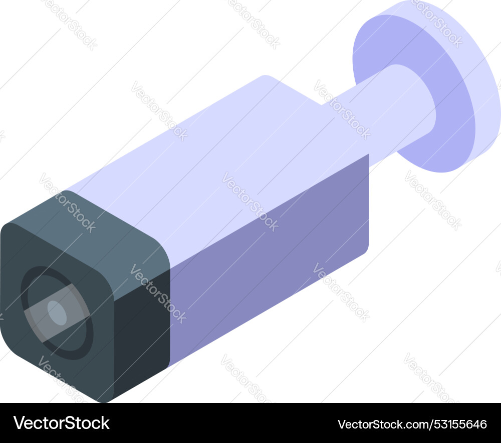 Security camera observing in isometric view Vector Image