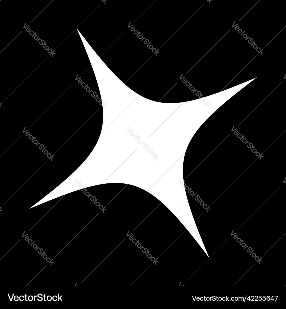 Abstract random geometric shape non figural Vector Image