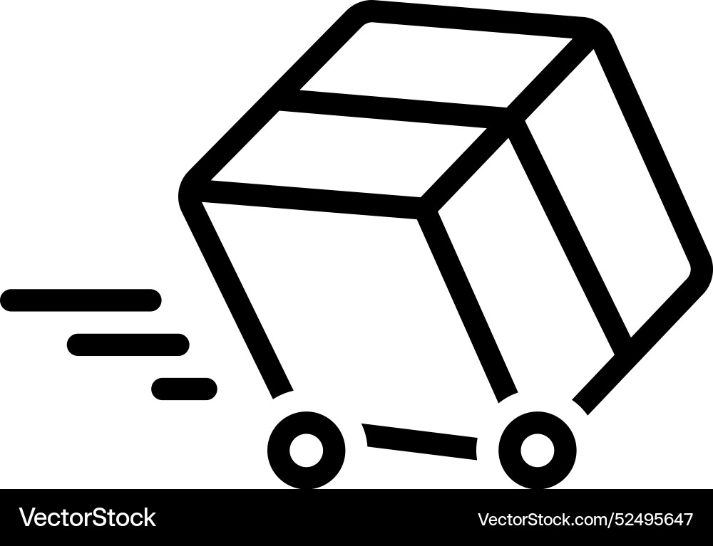 Box delivery Royalty Free Vector Image - VectorStock