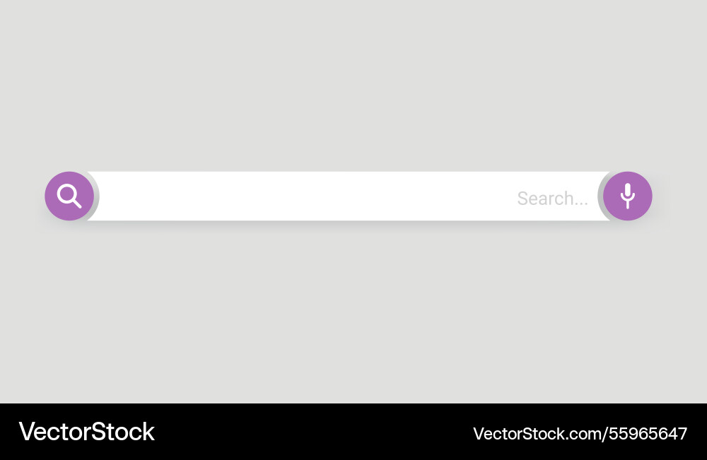 Browser search bar web page internet Browser search bar web page internet vector image