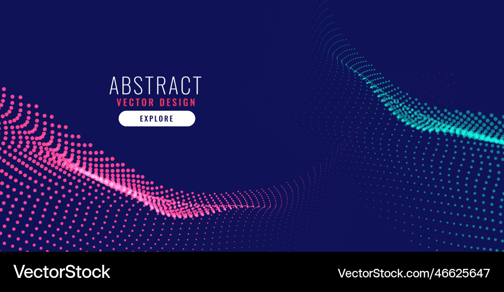 Digital abstract particles background design Vector Image