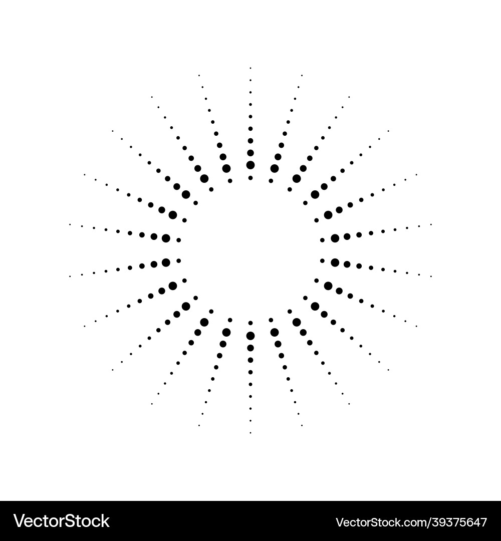 Light rays frame with dots shine burst Light rays frame with dots shine burst Vector Image