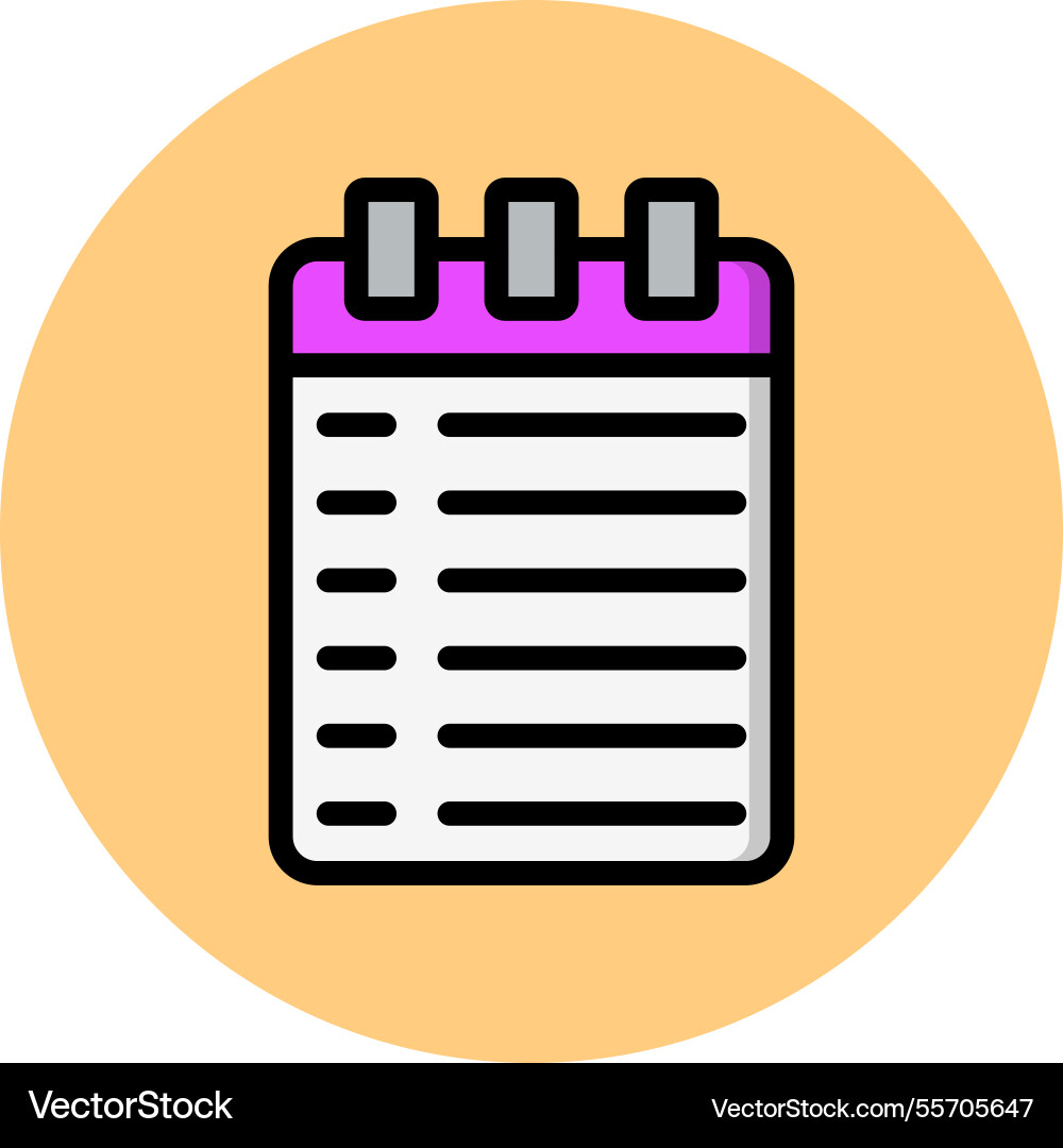 Notebook icon design Vector Image