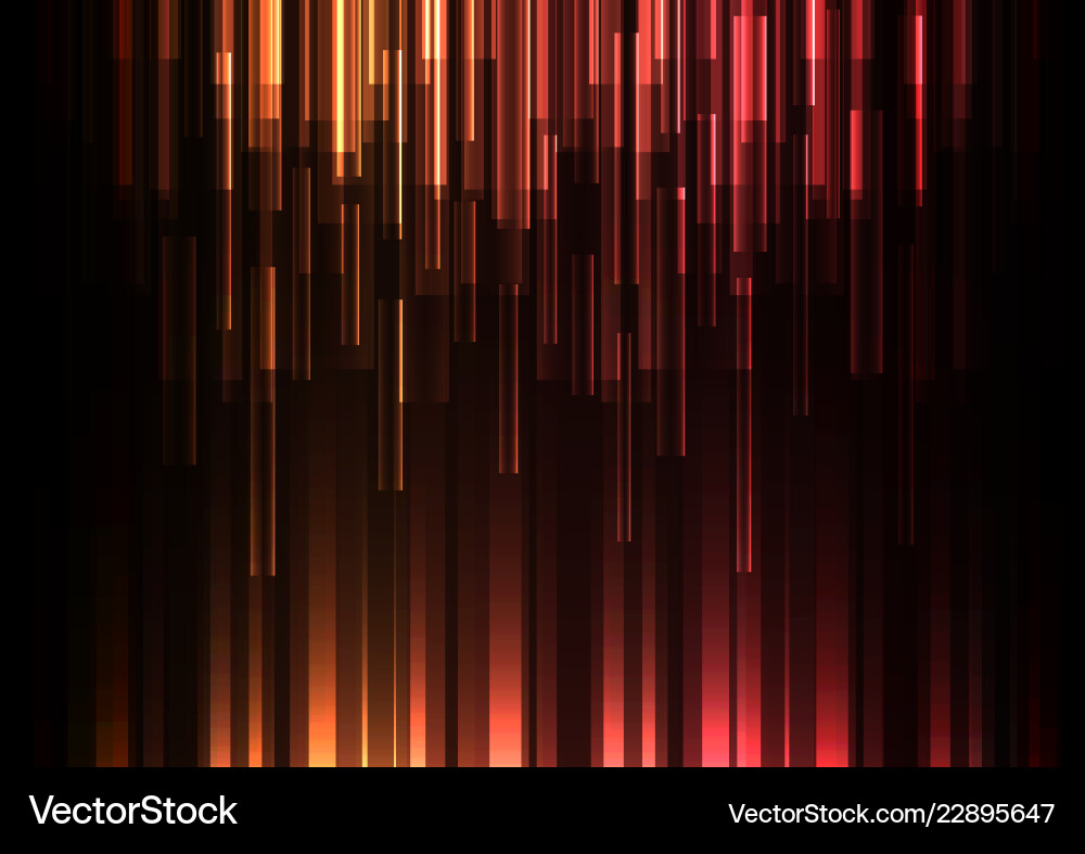 Orange red overlap pixel speed abstract background Vector Image