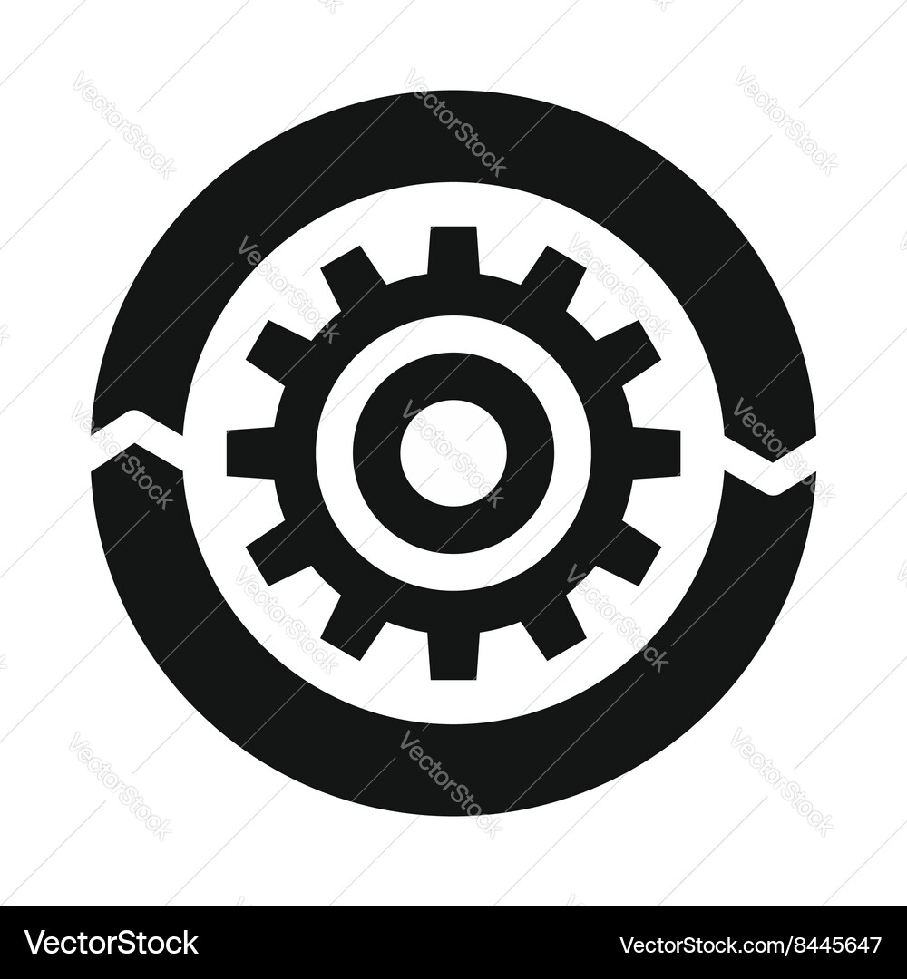 Setting parameters icon simple style Vector Image