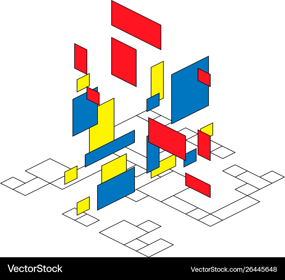 Abstract polygonal background with rectangular Abstract polygonal background with rectangular vector image