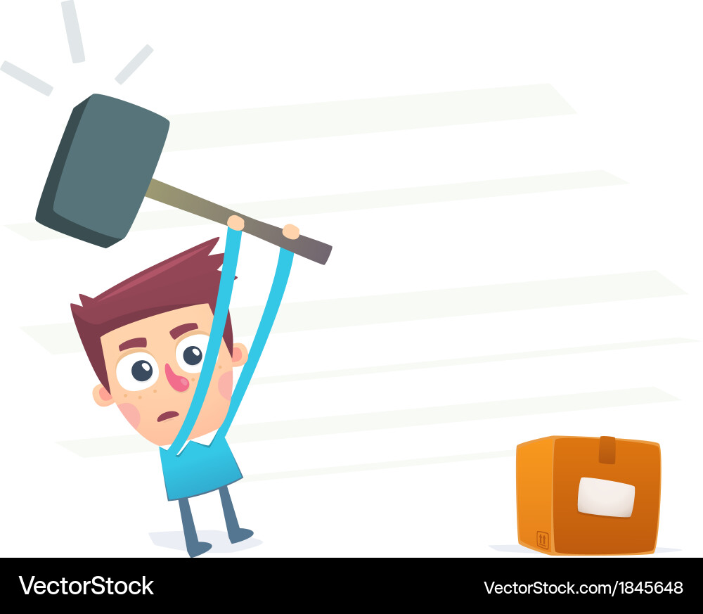 How to open the box Vector Image