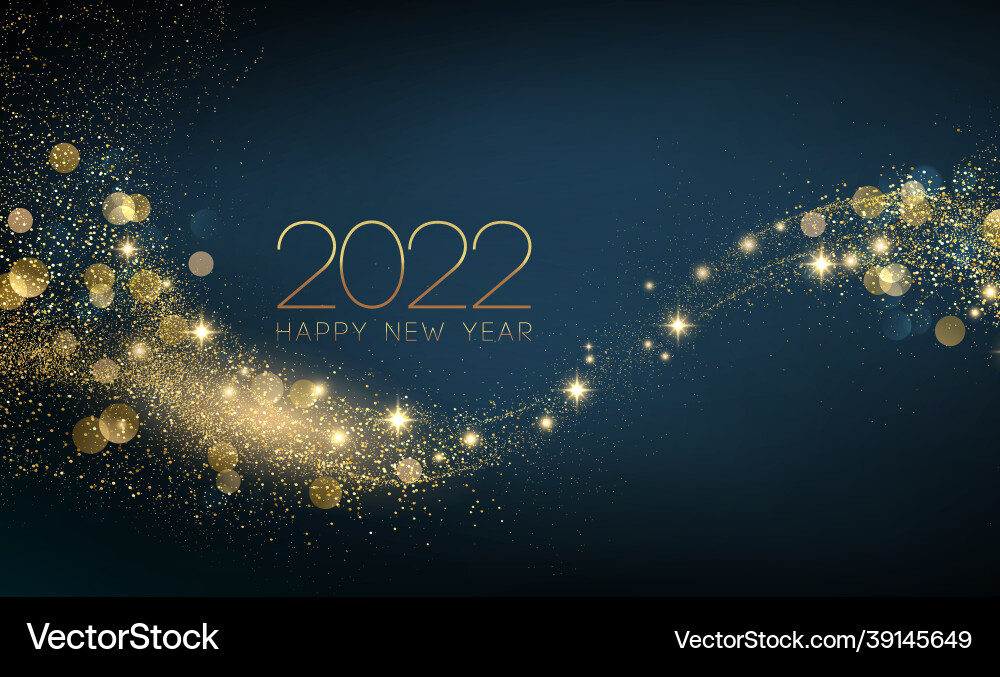 2022 new year abstract shiny color gold wave 2022 new year abstract shiny color gold wave vector image