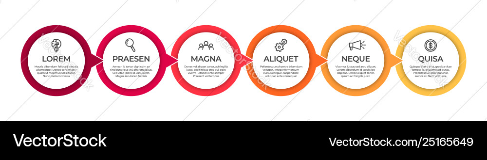 Business infographic template timeline concept Business infographic template timeline concept vector image