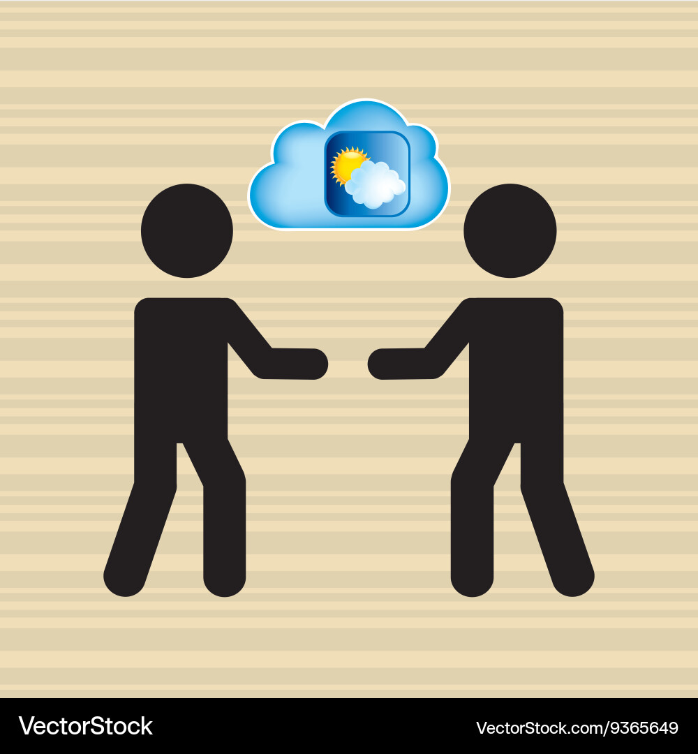 Cloud computing design Vector Image