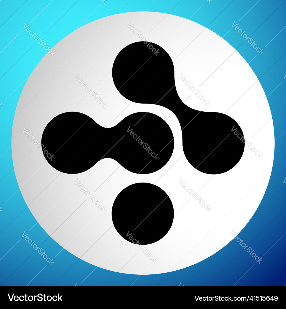 Connected circles nodes as technology tech Vector Image