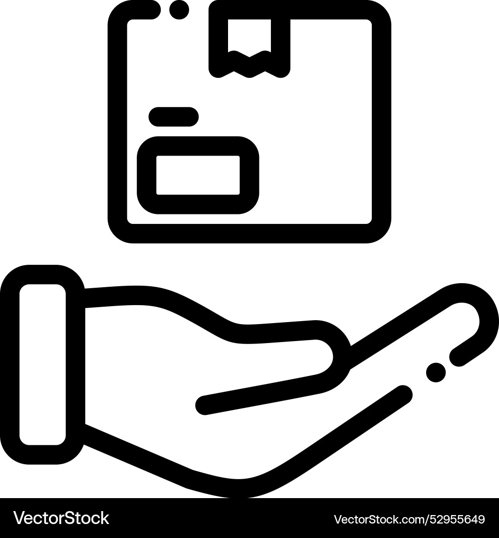 Delivery icon thin linear style design isolated Delivery icon thin linear style design isolated vector image