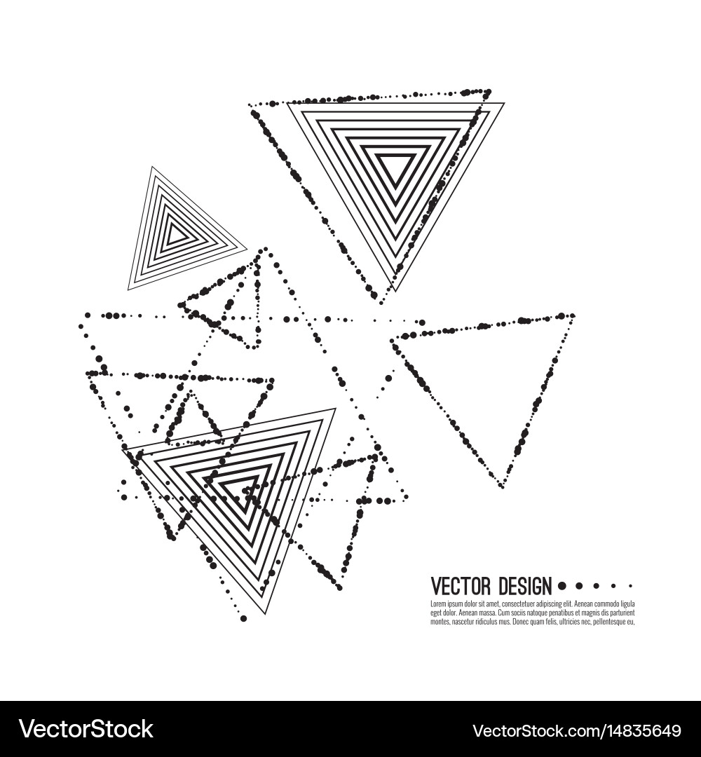 Geometric Triangle Pattern vector image