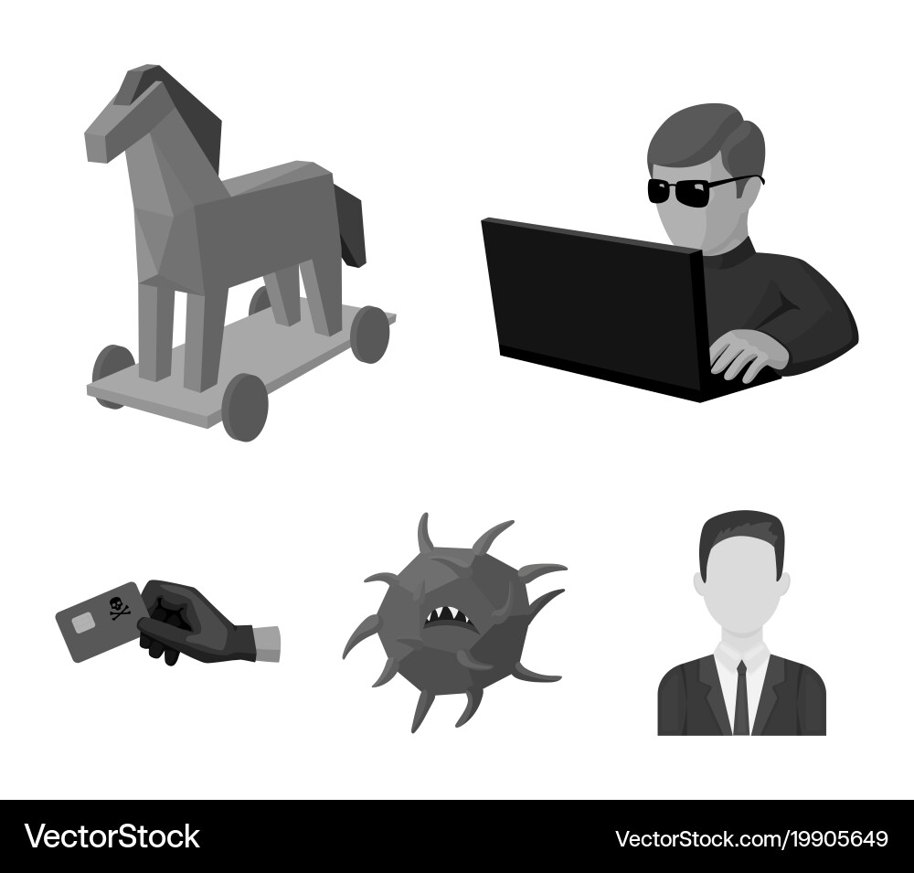 Hacker Hacker System Internet Hacker Vektorbild