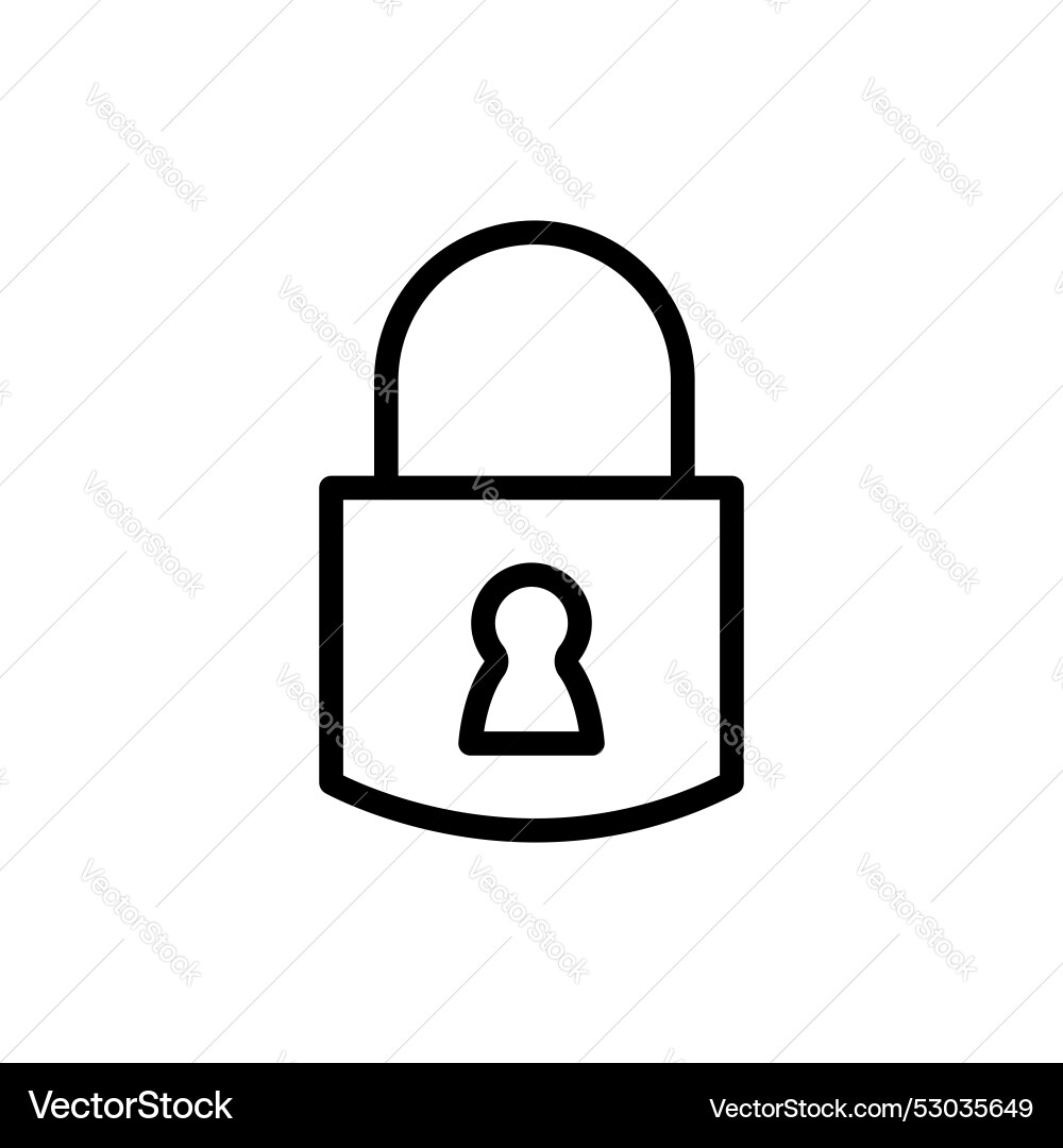Lock icon set secure password symbol privacy Vector Image