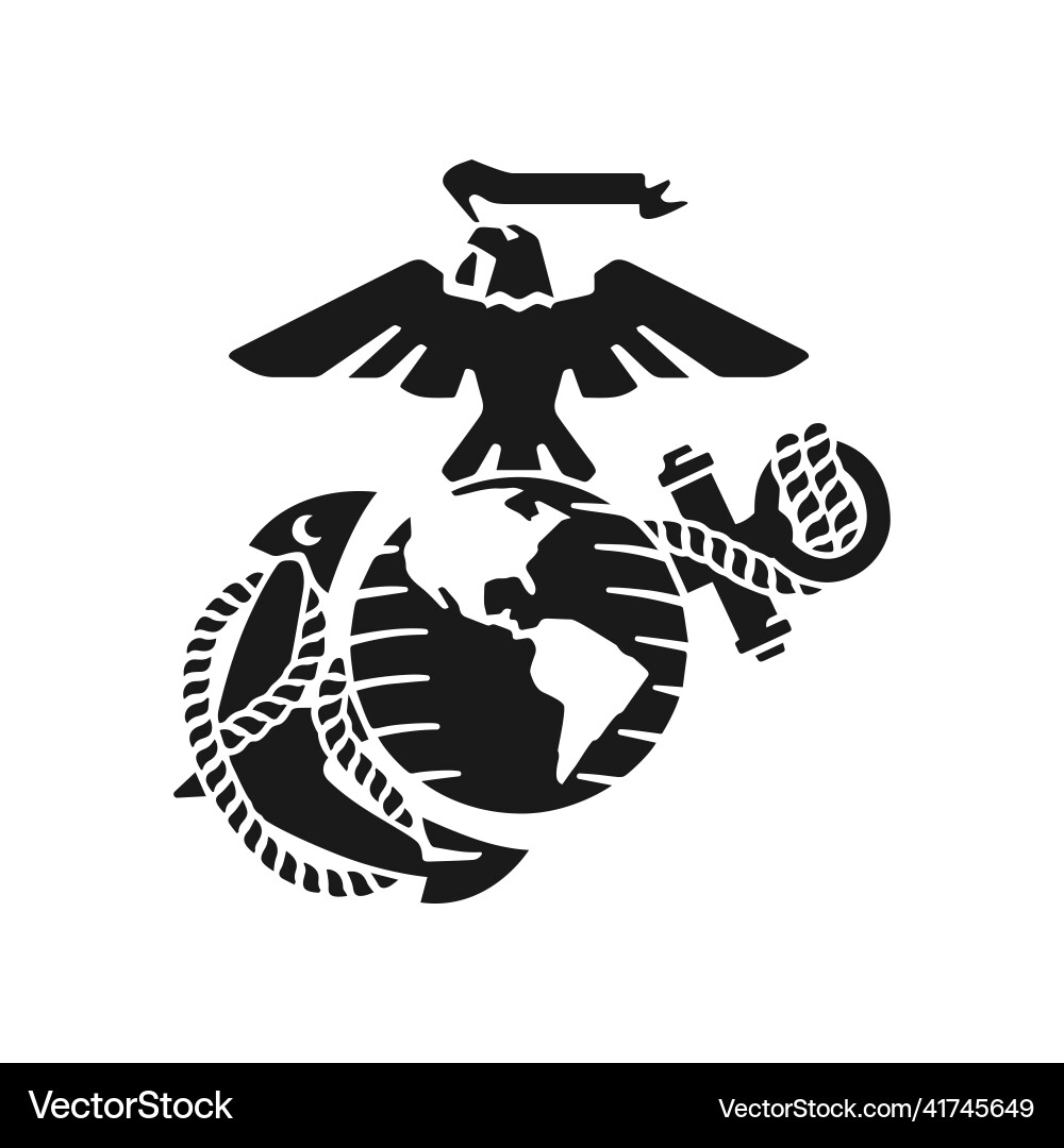 Logo of the united states marine corps Royalty Free Vector